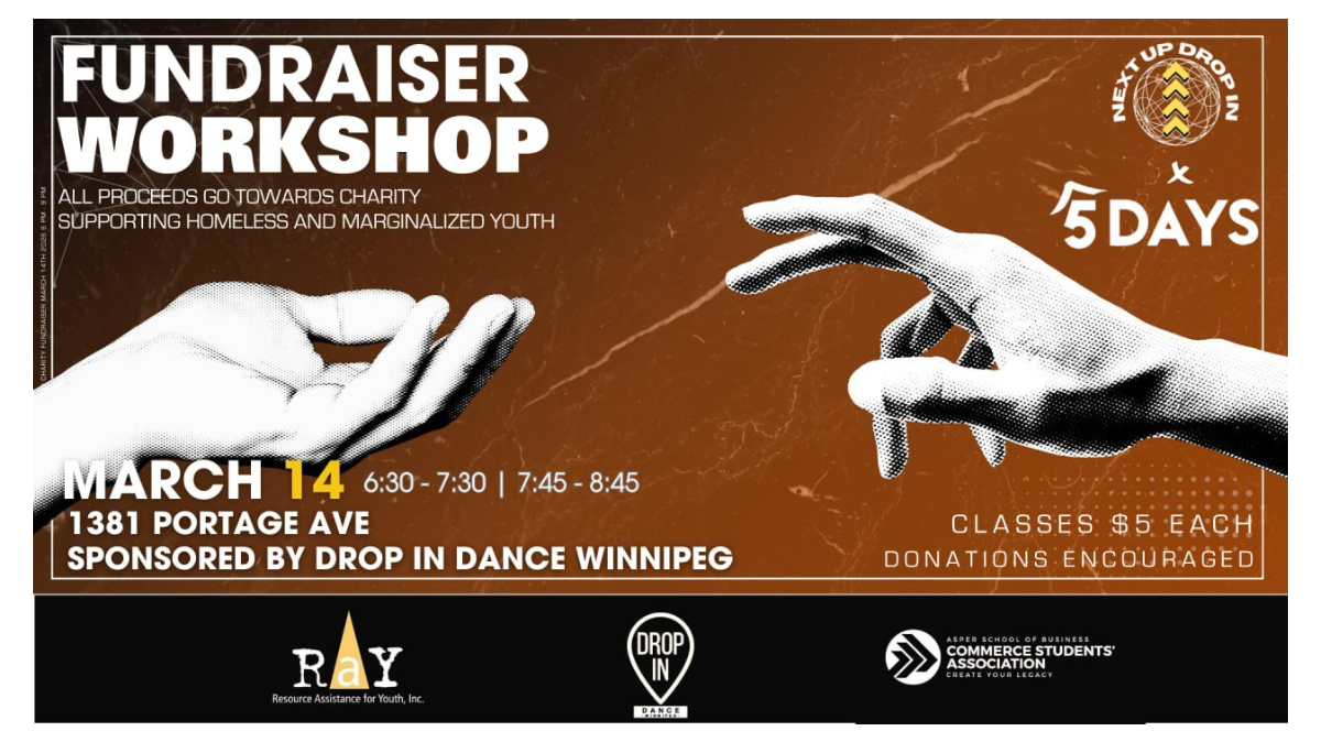 5 Days x Next Up Drop In Fundraiser Workshop